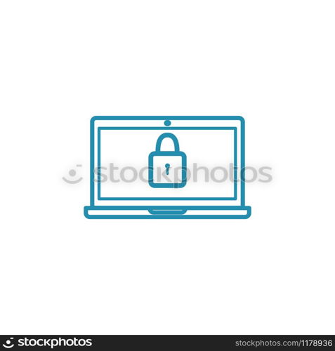 Laptop icon design template vector