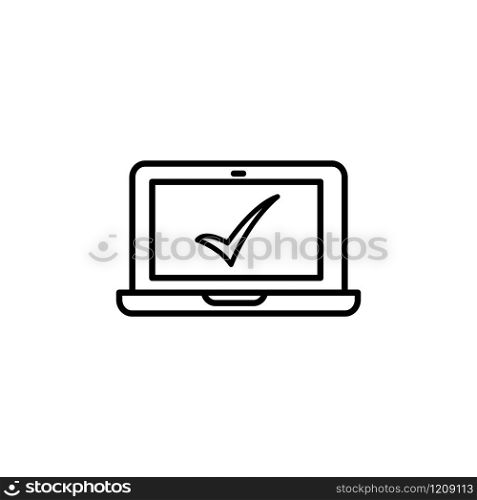 Laptop icon design vector template