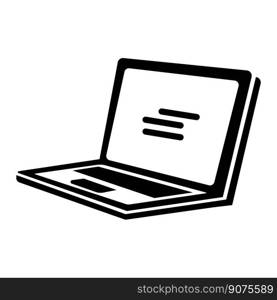 laptop icon logo vector design template