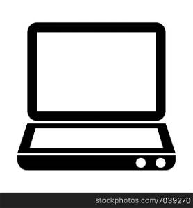 laptop, icon on isolated background