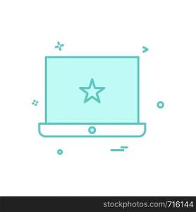laptop icon vector design