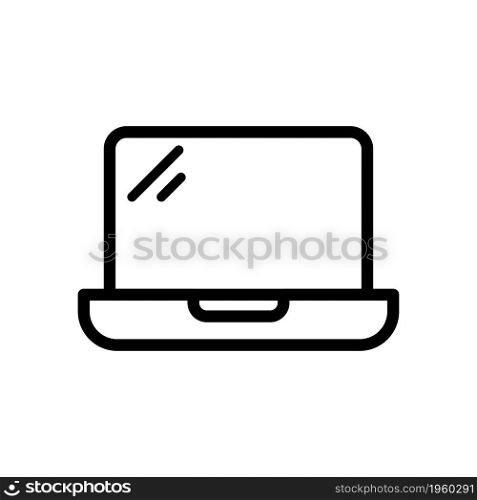 Laptop icon vector template illustration design