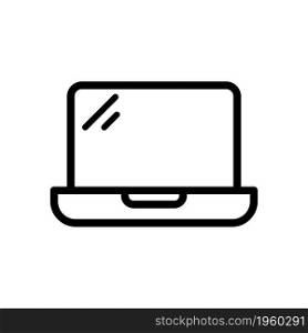 Laptop icon vector template illustration design