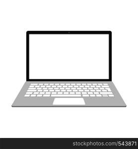 Laptop Isolated on White Background. Vector Illustration.