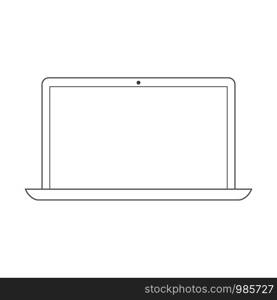 laptop line icon technology or business. vector. laptop line icon