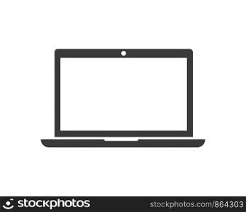 laptop logo icon vector illustration design
