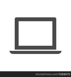 Laptop, tablet pc computer with a white background and colorful apps on a screen. Isolated on a white