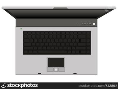 Laptop vector illustration. Isolated on a white background