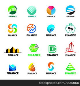 large collection of of vector logos Finance