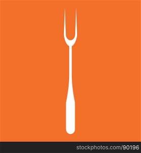 Large Fork white color icon .. Large Fork it is white color icon .