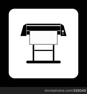 Large format printer icon in simple style on a white background. Large format printer icon, simple style