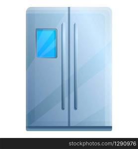 Large fridge icon. Cartoon of large fridge vector icon for web design isolated on white background. Large fridge icon, cartoon style
