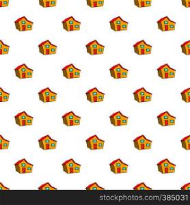 Large residential house with roof pattern. Cartoon illustration of large residential house with roof vector pattern for web. Large residential house with roof pattern
