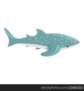 Largest whale shark icon cartoon vector. Sea fish. Reef species. Largest whale shark icon cartoon vector. Sea fish