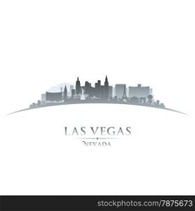 Las Vegas Nevada city skyline silhouette. Vector illustration