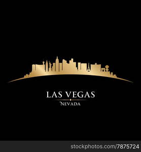 Las Vegas Nevada city skyline silhouette. Vector illustration