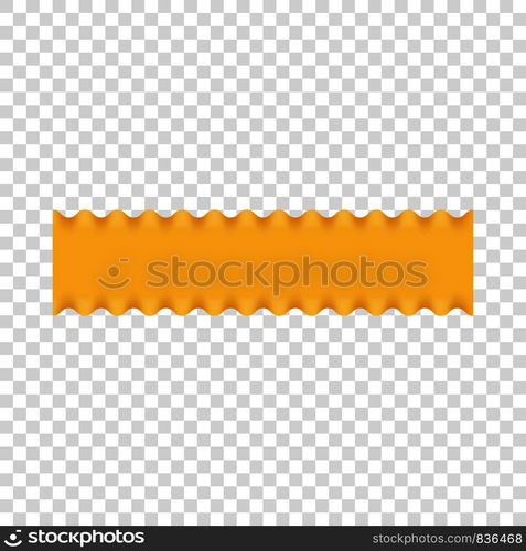 Lasagne pasta icon. Realistic illustration of lasagne pasta vector icon for on transparent background. Lasagne pasta icon, realistic style