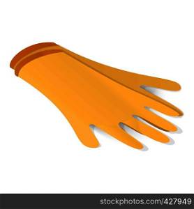 Latex gloves icon. Isometric illustration of latex gloves vector icon for web. Latex gloves icon, isometric style