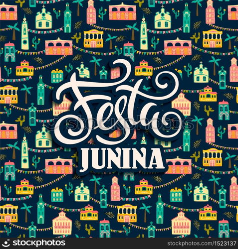 Latin American holiday, the June party of Brazil. Festa Junina. Vector illustration. Design element. Latin American holiday, the June party of Brazil. Festa Junina. Vector illustration.