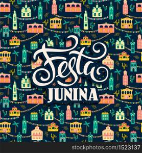 Latin American holiday, the June party of Brazil. Festa Junina. Vector illustration. Design element. Latin American holiday, the June party of Brazil. Festa Junina. Vector illustration.