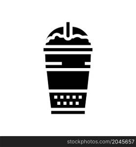 latte macchiato coffee glyph icon vector. latte macchiato coffee sign. isolated contour symbol black illustration. latte macchiato coffee glyph icon vector illustration