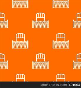 Lattice balcony pattern vector orange for any web design best. Lattice balcony pattern vector orange