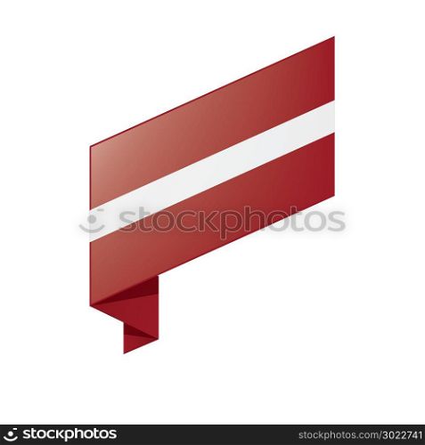Latvia flag, vector illustration. Latvia flag, vector illustration on a white background