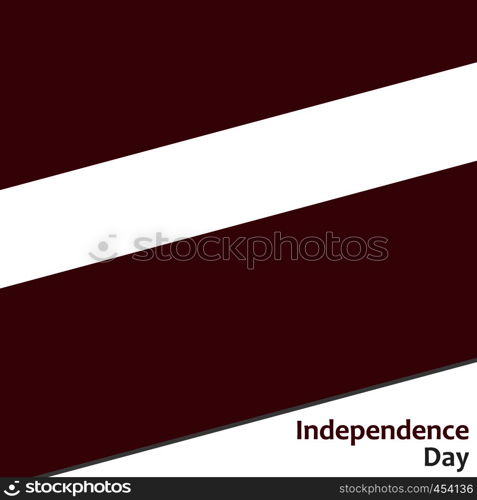 Latvia independence day with flag vector illustration for web. Latvia independence day