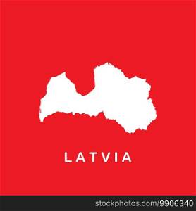 Latvia map icon, vector illustration symbol design