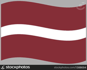 Latvia National flag. original color and proportion. Simply vector illustration background, from all world countries flag set for design, education, icon, icon, isolated object and symbol for data visualisation