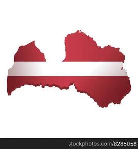 Latvia travel icon cartoon vector. National country. Globe nation. Latvia travel icon cartoon vector. National country