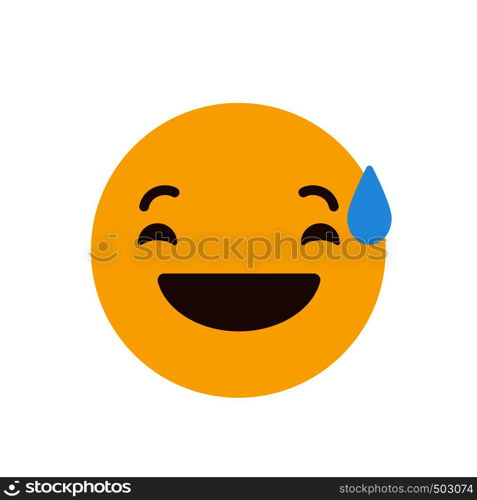 Laughing Emoji icon design vector