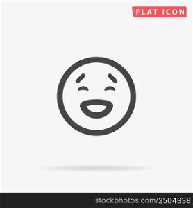 Laughing Face flat vector icon. Hand drawn style design illustrations.. Laughing Face flat vector icon