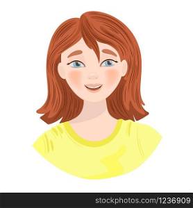 LAUGHING GIRL Education Emotion Holiday Vector Illustration