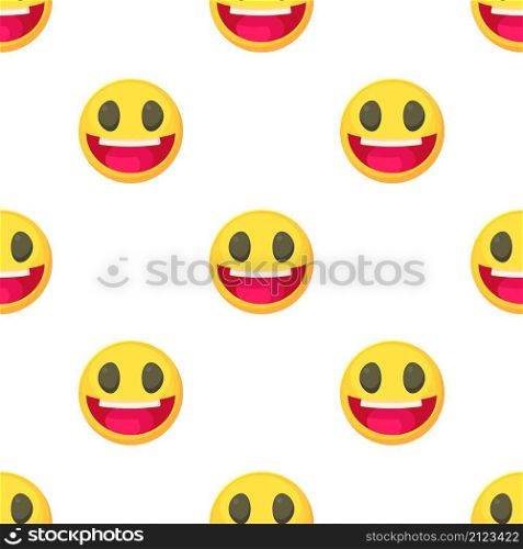 Laughing smiley pattern seamless background texture repeat wallpaper geometric vector. Laughing smiley pattern seamless vector