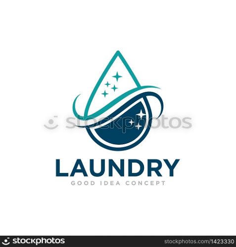 Laundry Logo Icon Design Vector