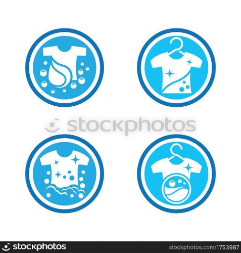 Laundry logo images illustration design
