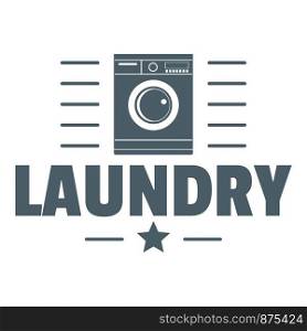 Laundry logo. Simple illustration of laundry vector logo for web. Laundry logo, simple gray style
