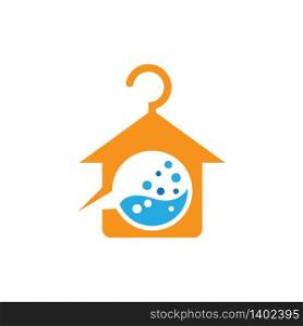 Laundry logo vector icon design