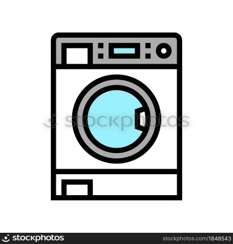 laundry machine color icon vector. laundry machine sign. isolated symbol illustration. laundry machine color icon vector illustration