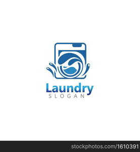 Laundry machine logo. Good for business illustration template design