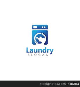 Laundry machine logo. Good for business illustration template design