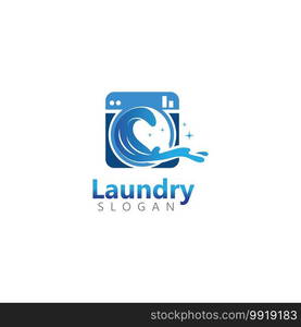 Laundry machine logo. Good for business illustration template design