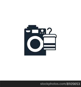 Laundry service creative icon filled from Vector Image