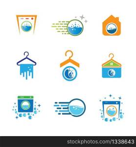 Laundry symbol illustration design