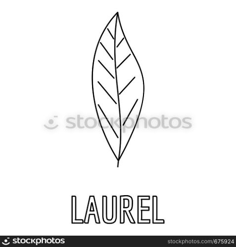 Laurel leaf icon. Outline illustration of laurel leaf vector icon for web. Laurel leaf icon, outline style.