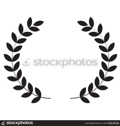 Laurel wreaths icon on white background. flat style. Laurel wreaths icon for your web site design, logo, app, UI. Simple flat symbol. Laurel sign.