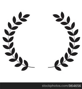 Laurel wreaths icon on white background. flat style. Laurel wreaths icon for your web site design, logo, app, UI. Simple flat symbol. Laurel sign.