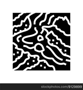 lava flow glyph icon vector. lava flow sign. isolated symbol illustration. lava flow glyph icon vector illustration