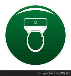 Lavatory icon. Simple illustration of lavatory vector icon for any design green. Lavatory icon vector green